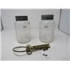 Image 1 : BRASS SKELETON KEYS & 2 NABOB COFFEE JARS