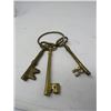 Image 3 : BRASS SKELETON KEYS & 2 NABOB COFFEE JARS