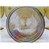 Image 6 : 7 AMBER DRINK GLASSES (BARTLETT-COLLINS) & WARNER BROTHERS CARTOON CARAFE