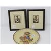 Image 1 : 1987 HUMMEL & GOEBEL PLATE (W/2 HUMMEL PRINTS)