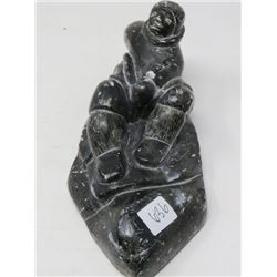 INUIT SOAP CARVING (SIGNED)