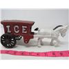 Image 1 : HORSE DRAWN ICE WAGON (CAST IRON)