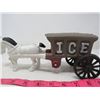Image 3 : HORSE DRAWN ICE WAGON (CAST IRON)