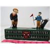 Image 1 : COIN BANK (CAST IRON) *MECHANICAL GOLF* (8.5" X 8.5*)
