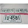 Image 1 : LOT OF 3 LICENSE PLATES (YUKON)