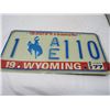 Image 7 : LOT OF 3 LICENSE PLATES (WYOMING)