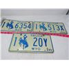 Image 1 : LOT OF 3 LICENSE PLATES (WYOMING)