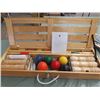 Image 1 : CROQUET GAME (IN WOODEN CASE) *NEW 33 INCH*