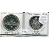 Image 1 : 1966 CNDN COINS (SILVER DOLLAR & 50 CENT PC)