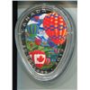 Image 1 : 2017 CNDN 20 DOLLAR PC *FINE SILVER* (HOT AIR BALLOONS) *99.99 PURE SILVER*