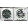 Image 1 : 1963 CNDN SILVER DOLLAR & 50 CENT PC (SILVER)