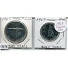 Image 1 : 1967 SET OF CNDN COINS (DOLLAR & 50 CENT PC) *SILVER*