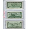 Image 2 : 1954 SET OF 3 CNDN BANK NOTES (ONE DOLLAR)