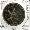 Image 1 : 1971 DOLLAR COIN (BRITISH COLUMBIA) *SILVER*