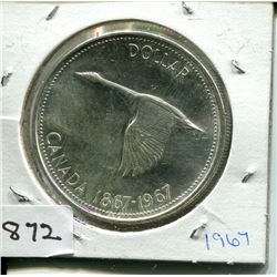 1967 CNDN SILVER DOLLAR PC