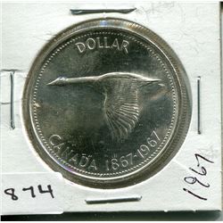 1967 CNDN SILVER DOLLAR PC