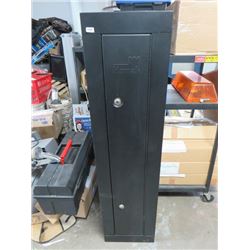 METAL CUNG CABINET (HOMAK) *55 H X 14 WX 10  D* (HAS KEYS)