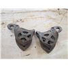 Image 3 : LOT OF 2 BARN TRUCK PULLEYS *10" LONG*