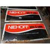 Image 3 : LOT OF 4 SIGNS (3 - NIEHOFF - 20" X 8.5"; 1 WELLER - WOODEN)