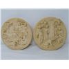 Image 1 : LOT OF 2 DECORATOR PLATES (PIATTO 6154 & 1802)