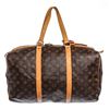 Image 1 : Louis Vuitton Monogram Canvas Leather Sac Souple 55 cm Duffle Bag