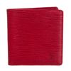 Image 1 : Louis Vuitton Red Epi Leather Porte-Billets 6 Cartes Credit Wallet