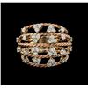 Image 2 : 14KT Rose Gold 1.00 ctw Diamond Ring