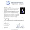 Image 3 : GIA Cert 18.21 ctw Tanzanite and Diamond Pendant With Chain - 14KT White Gold