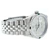 Image 5 : Rolex Mens Stainless Steel Slate Grey Diamond & Emerald Datejust Wristwatch