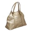 Image 2 : Coach Gold Metallic Leather Two-Way Handbag