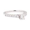 Image 1 : 0.80 ctw Diamond Engagement Ring - 14KT White Gold