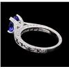 Image 3 : 1.41 ctw Sapphire and Diamond Ring - 18KT White Gold
