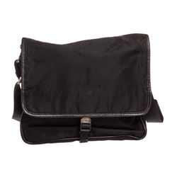 Prada Black Nylon Messenger Bag