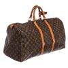 Image 3 : Louis Vuitton Monogram Canvas Leather Keepall 50 cm Duffle Bag Luggage