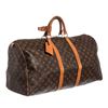 Image 8 : Louis Vuitton Monogram Canvas Leather Keepall 50 cm Duffle Bag Luggage