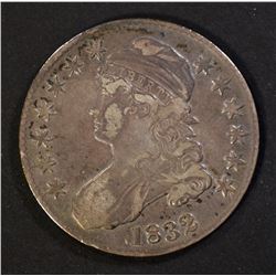 1832 BUST HALF DOLLAR, VF/XF