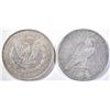 Image 2 : 1879 AU MORGAN & 1934-S VF PEACE SILVER DOLLARS