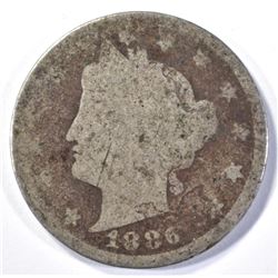 1886 LIBERTY NICKEL, AG KEY DATE