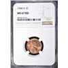Image 1 : 1946-S LINCOLN CENT, NGC MS-67 RED