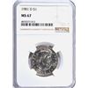 Image 1 : 1981-D SUSAN B.ANTHONY DOLLAR, NGC MS-67