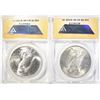 Image 2 : 2 PEACE DOLLARS ANACS GRADED