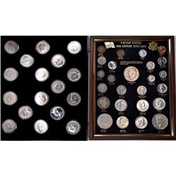 TYPE SET IN FRAME & KENNEDY HALF SET 64-80