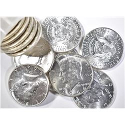BU ROLL OF 1964 KENNEDY HALF DOLLARS