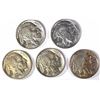 Image 1 : 5-CH BU BUFFALO NICKELS: 1-1935, 36, 36-S & 2-37-D