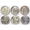 Image 1 : 6-GEM BU 1944-D JEFFERSON SILVER NICKELS