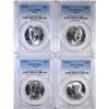 Image 1 : 4-1976-S SILVER KENNEDY HALF DOLLARS, PCGS MS-66