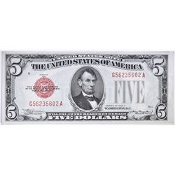 1928 C $5 LEGAL TENDER  RED SEAL