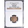 Image 1 : 1863 CIVIL WAR TOKEN  "NOT 1 CENT" NGC 63 BN
