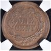 Image 3 : 1863 CIVIL WAR TOKEN  "NOT 1 CENT" NGC 63 BN