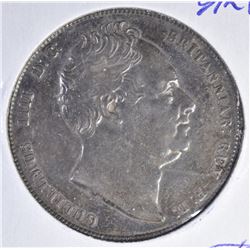 1836 SILVER HALF-CROWN ENGLAND  CH AU